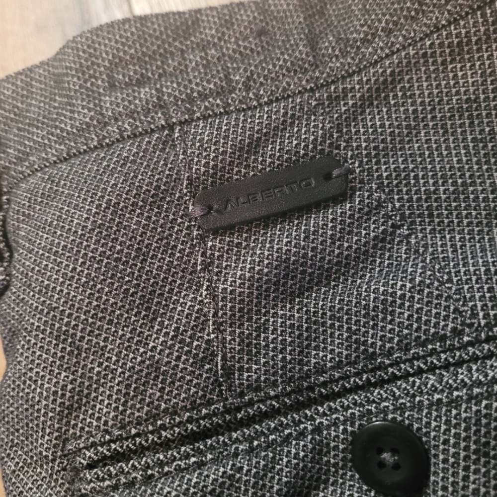 Alberto Slim Fit Hose - Rob smart wool look