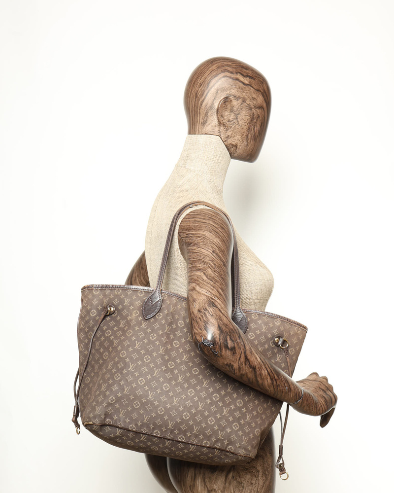 Louis Vuitton Neverfull Idylle Monogram Mini Lin MM Tote Bag