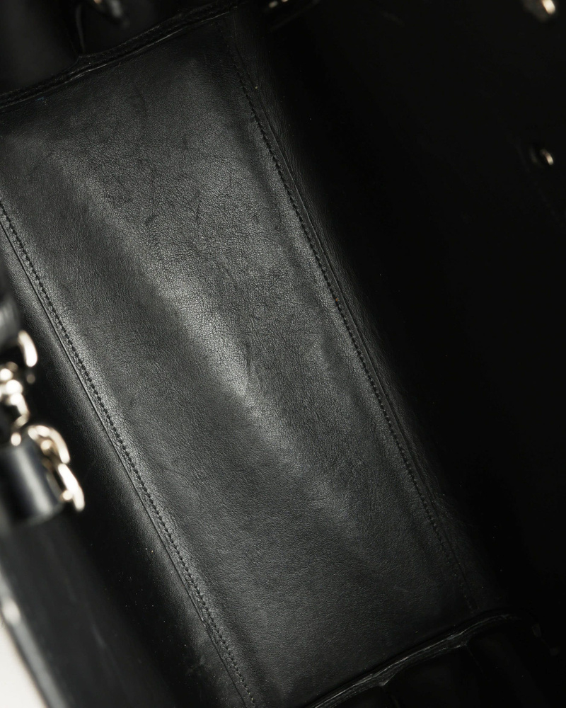 Saint Laurent Small Crocodile Embossed Sac De Jour Bag