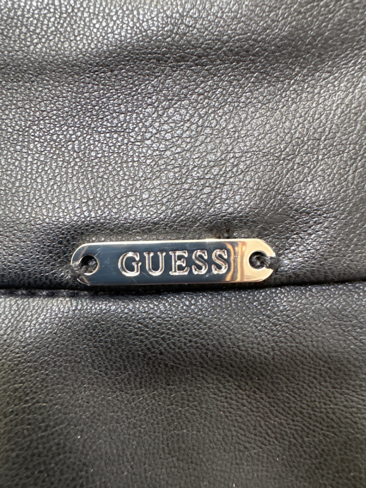 Guess Faux leather skirt decorated with lace