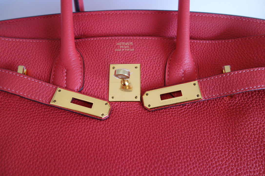 Hermès Hermes Birkin bag 30 peony red