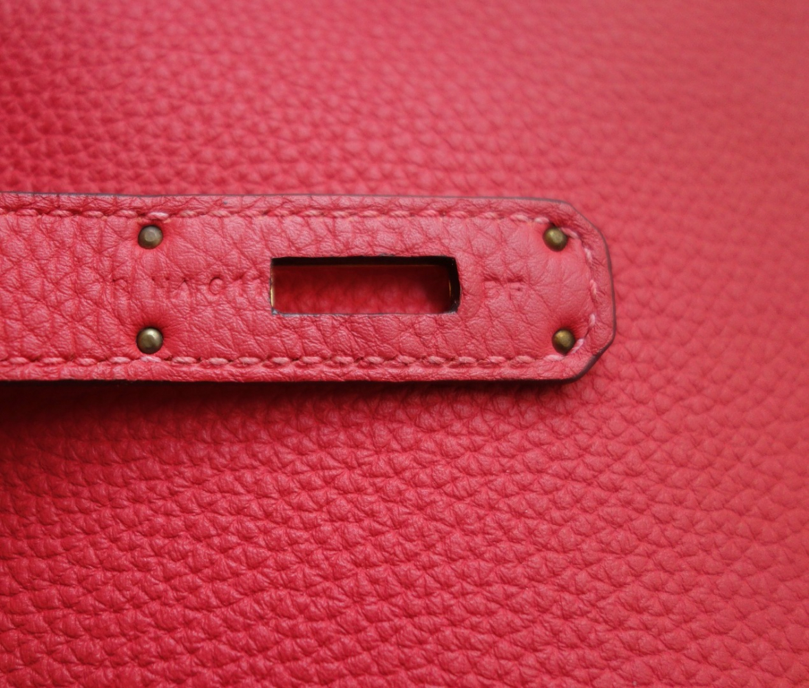 Hermès Hermes Birkin bag 30 peony red