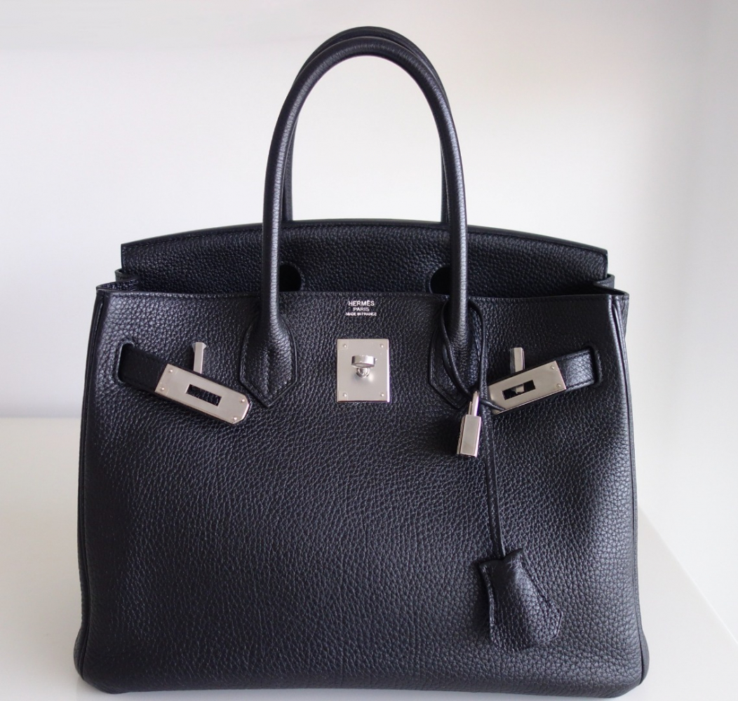 Hermès Tasche Hermes Birkin 30 togo schwarz