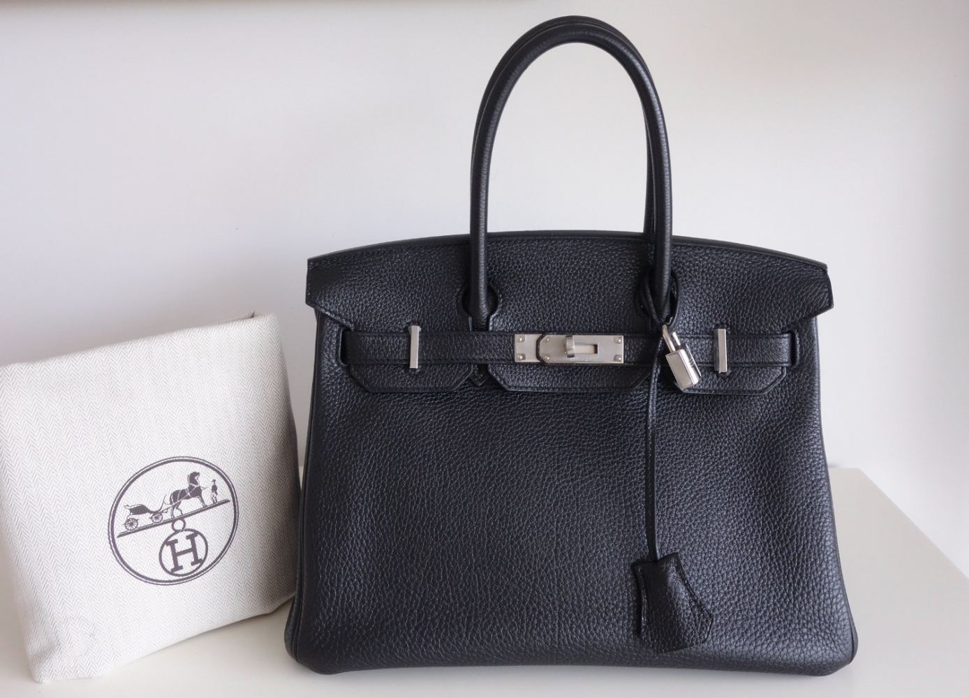 Hermès Tasche Hermes Birkin 30 togo schwarz