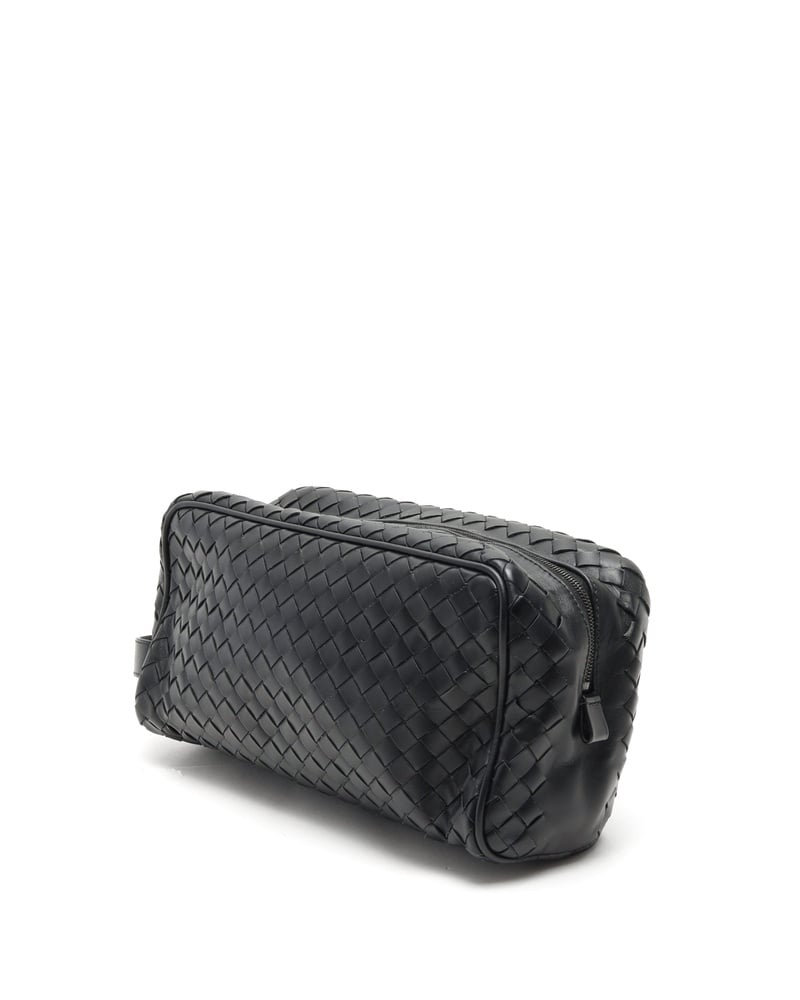 Bottega Veneta Intrecciato Leather Travel Pouch