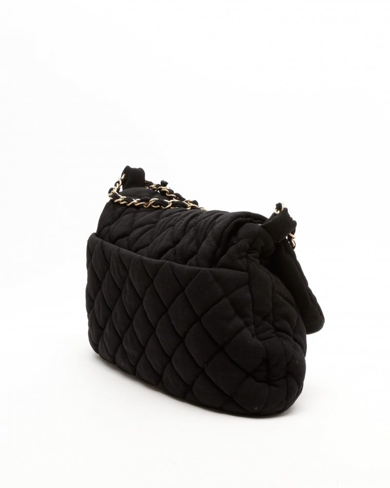 Chanel Large CC Chain Jersey Flap Bag