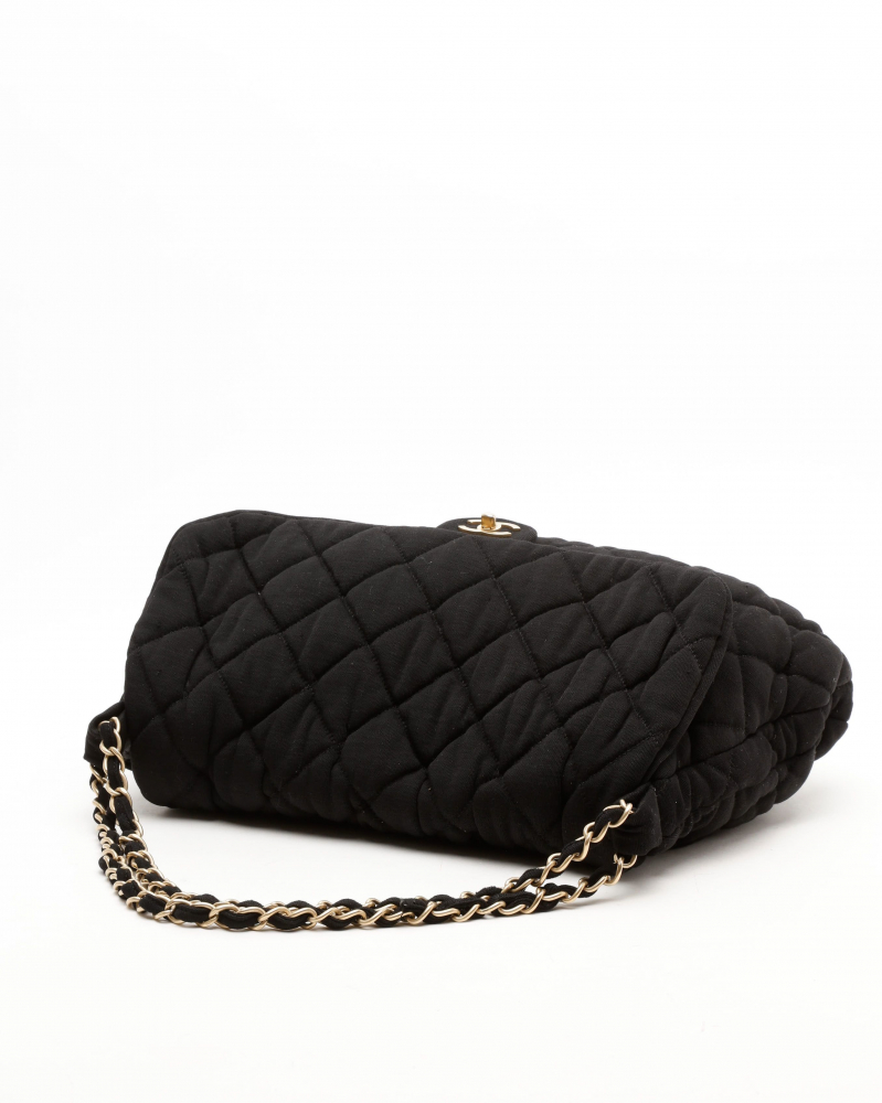 Chanel Large CC Chain Jersey Flap Bag