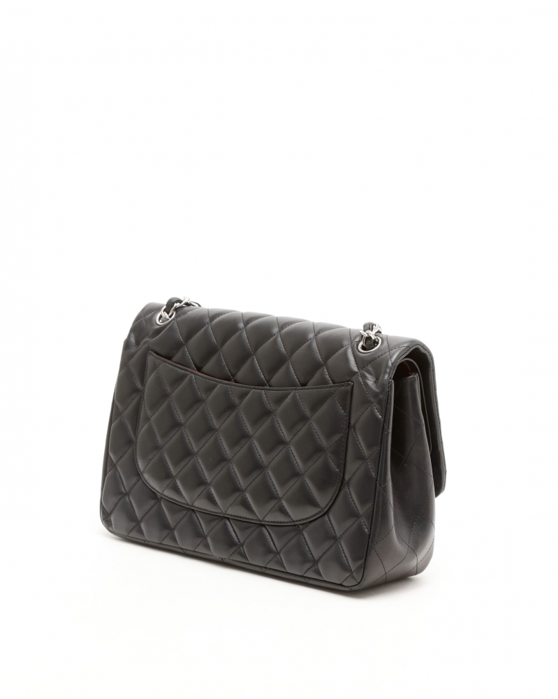 Chanel Lambskin Quilted Jumbo Double Flap Bag