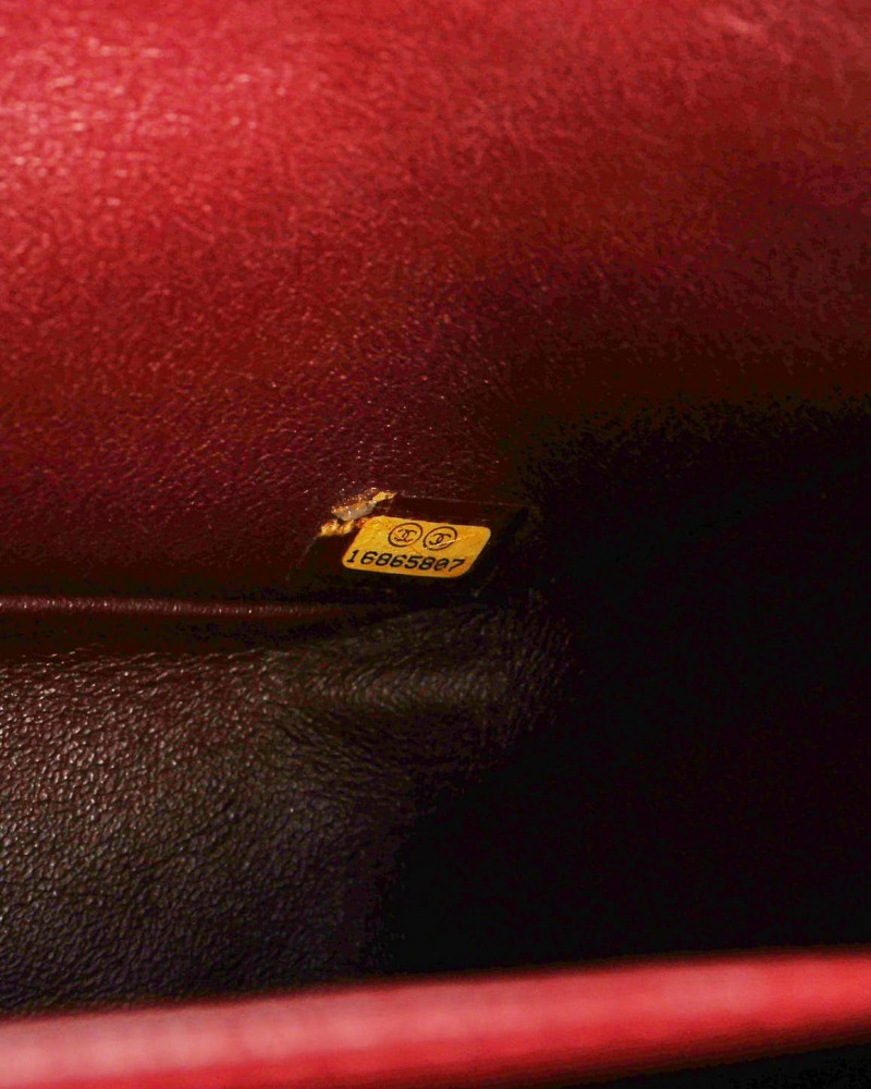 Chanel Lambskin Quilted Jumbo Double Flap Bag