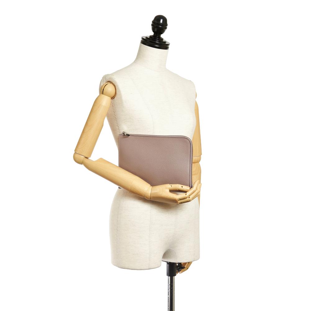 Louis Vuitton B Louis Vuitton Pink Light Pink Calf Leather Taurillon Pochette Jour PM Italy