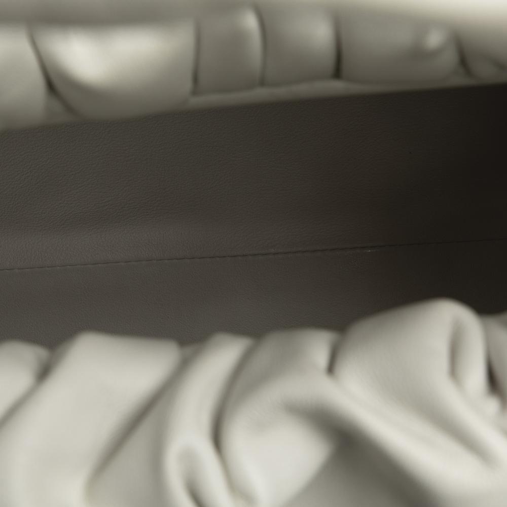 Bottega Veneta B Bottega Veneta White Lambskin Leather Leather Lambskin The Shoulder Pouch Italy