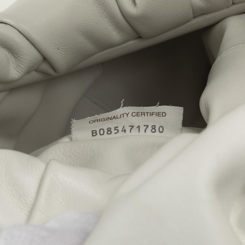 Bottega Veneta B Bottega Veneta White Lambskin Leather Leather Lambskin The Shoulder Pouch Italy