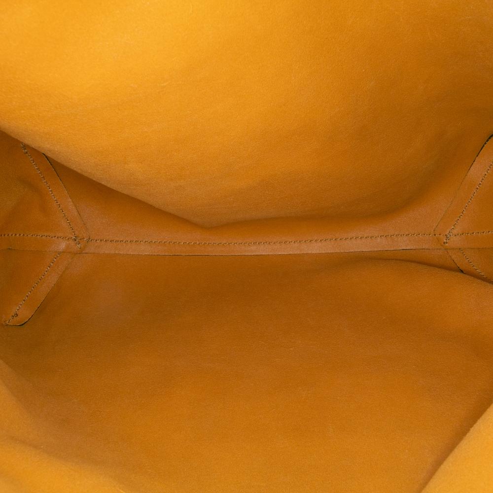 Gucci B Gucci Yellow Mustard Calf Leather Small Horsebit Park Avenue Tote Italy