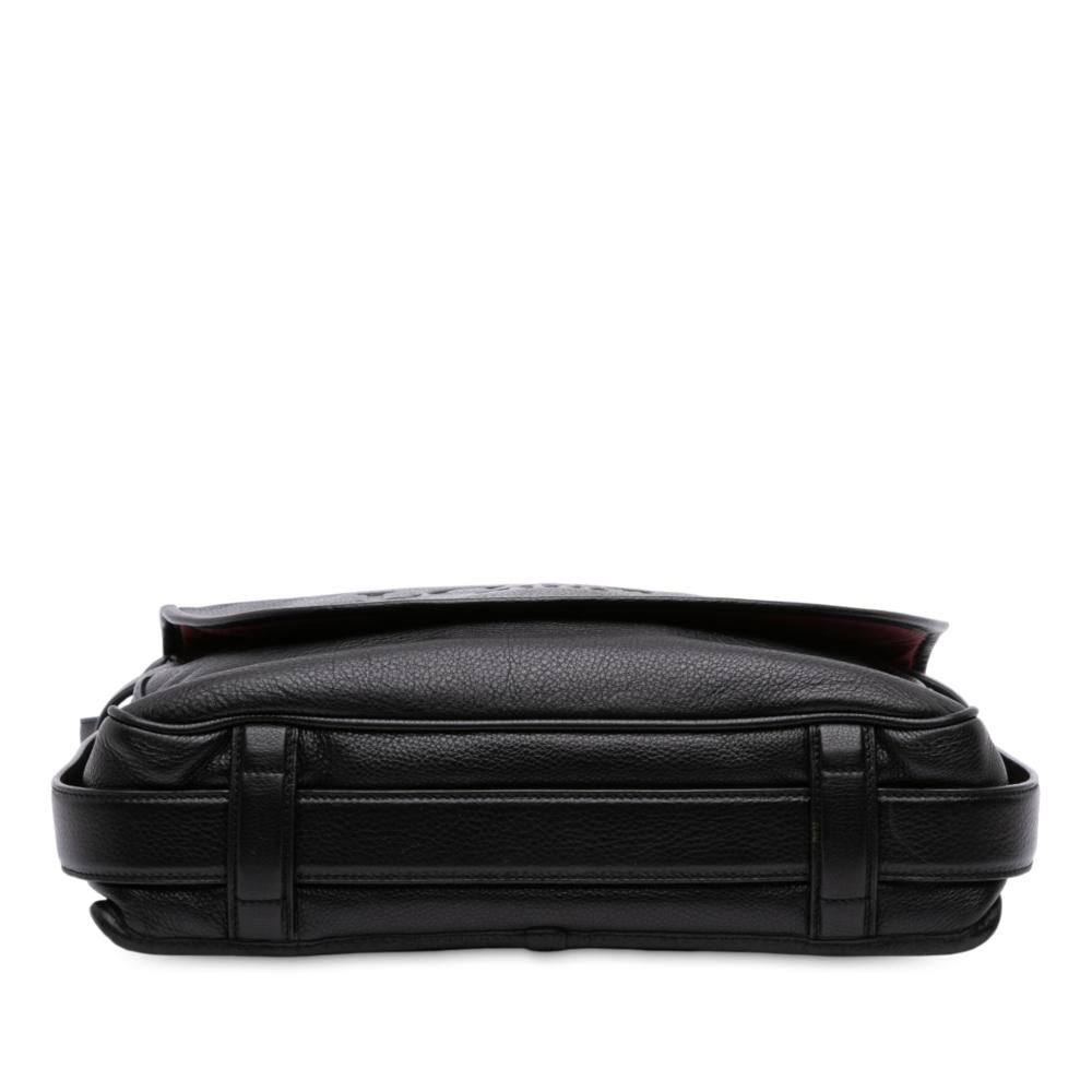 Loewe B LOEWE Black Calf Leather Large Heritage Crossbody Spain