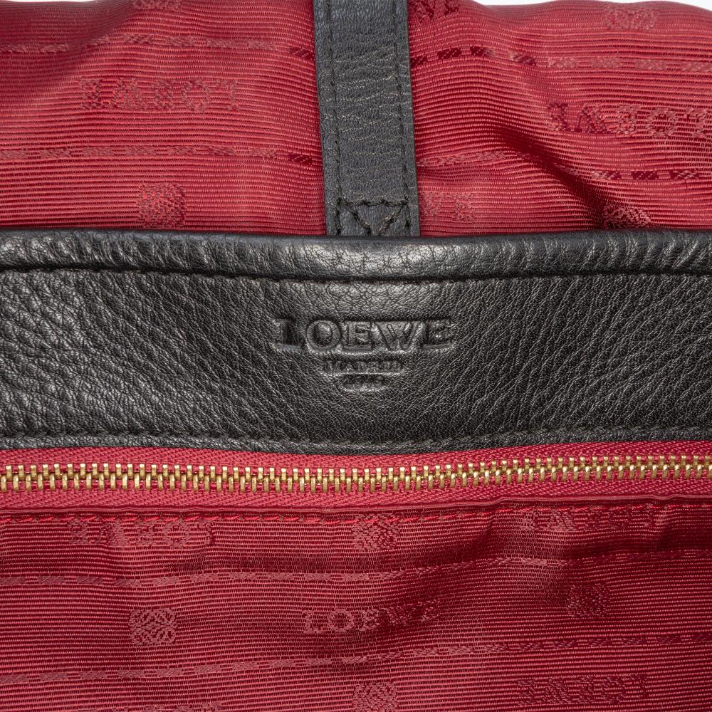 Loewe B LOEWE Black Calf Leather Large Heritage Crossbody Spain