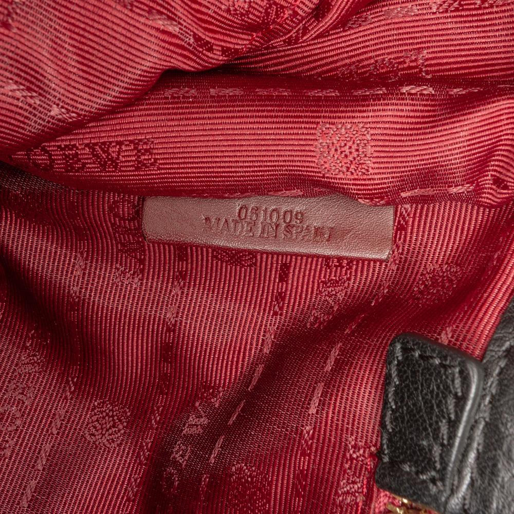 Loewe B LOEWE Black Calf Leather Large Heritage Crossbody Spain