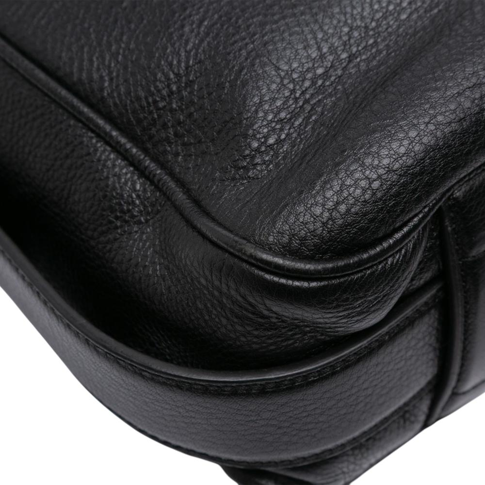 Loewe B LOEWE Black Calf Leather Large Heritage Crossbody Spain