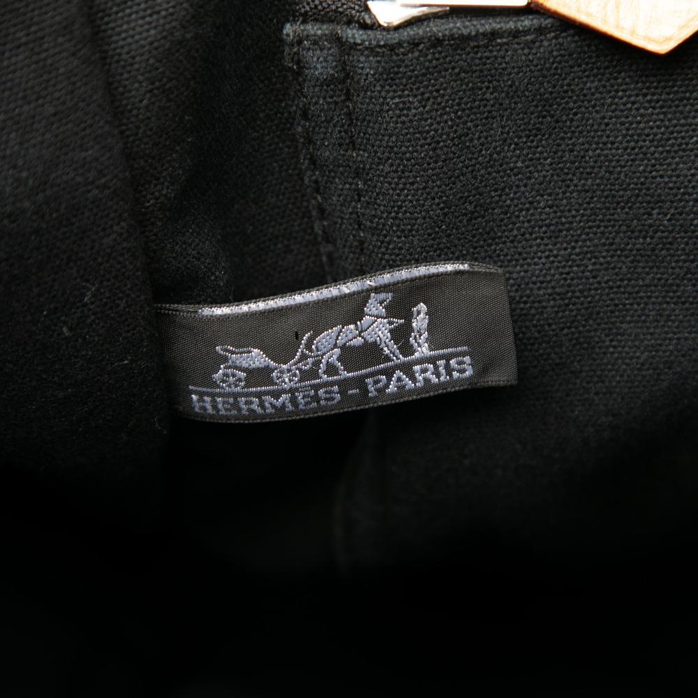 Hermès B Hermès Gray Charcoal Canvas Fabric Fourre Tout MM France