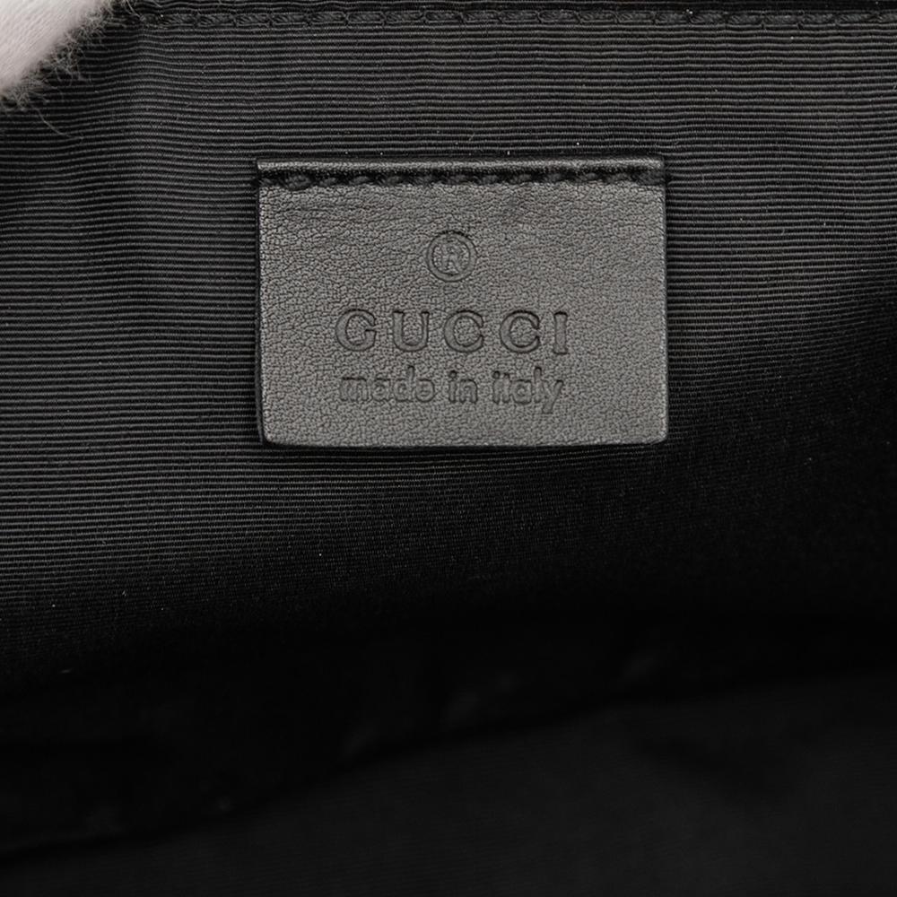 Gucci B Gucci Gray Dark Gray Denim Fabric GG Boat Italy