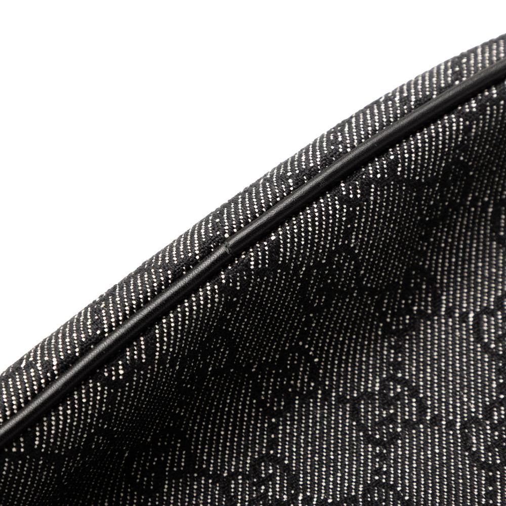 Gucci B Gucci Gray Dark Gray Denim Fabric GG Boat Italy