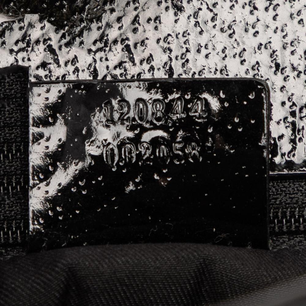 Gucci AB Gucci Black Canvas Fabric GG Eclipse Handbag Italy