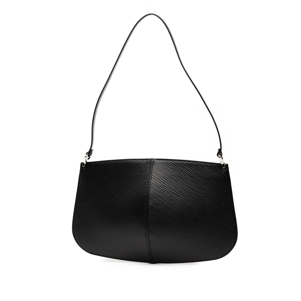 Louis Vuitton AB Louis Vuitton Black Epi Leather Leather Epi Demi Lune Pochette France