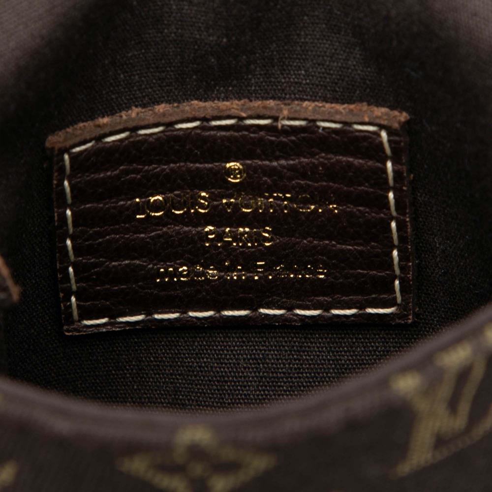 Louis Vuitton AB Louis Vuitton Brown Canvas Fabric Monogram Mini Lin Pochette Cancun France