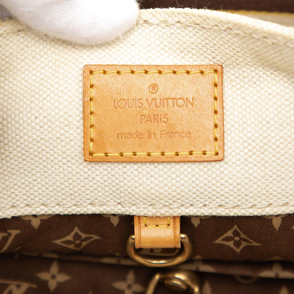 Louis Vuitton B Louis Vuitton Brown Beige Canvas Fabric Cruise Line Globe Shopper Tote MM France