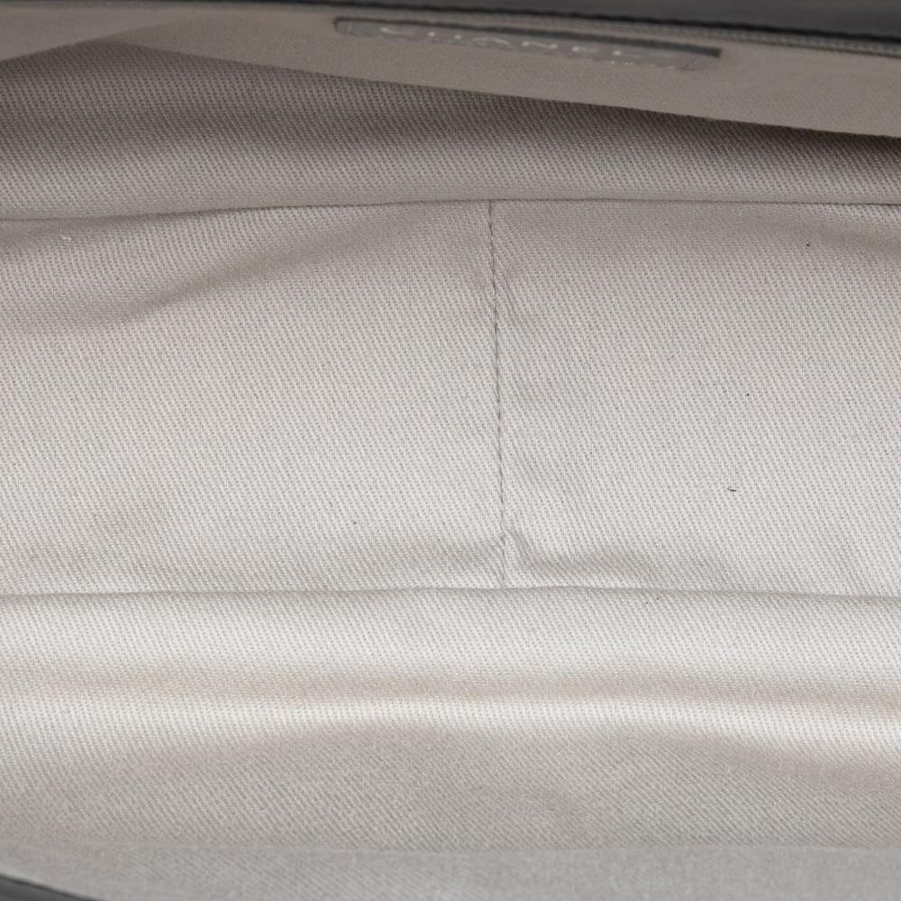 Chanel AB Chanel Blue Navy Lambskin Leather Leather Large Tricolor Quilted Lambskin Country Chic Flap Italy