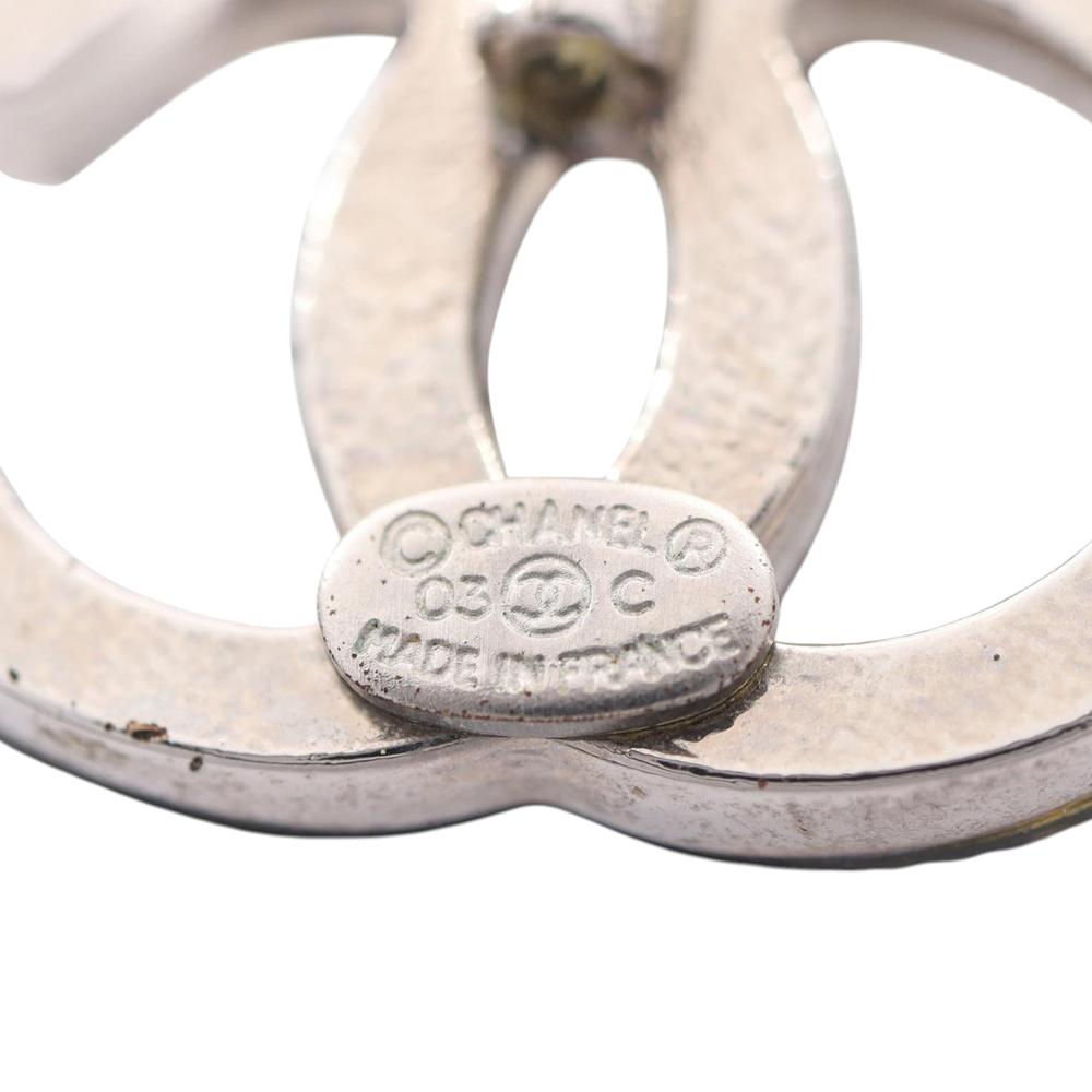 Chanel B Chanel White Resin Plastic CC Hook Earrings France