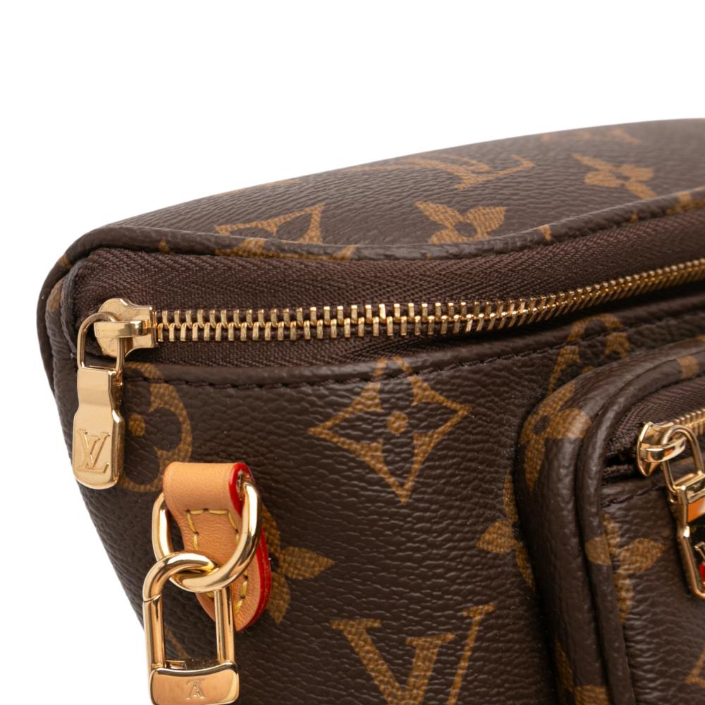 Louis Vuitton AB Louis Vuitton Brown Monogram Canvas Fabric Monogram Mini Bumbag Italy