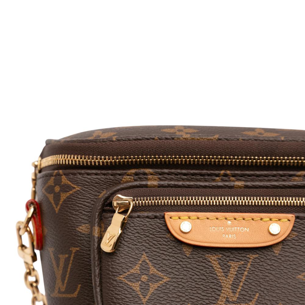 Louis Vuitton AB Louis Vuitton Brown Monogram Canvas Fabric Monogram Mini Bumbag Italy
