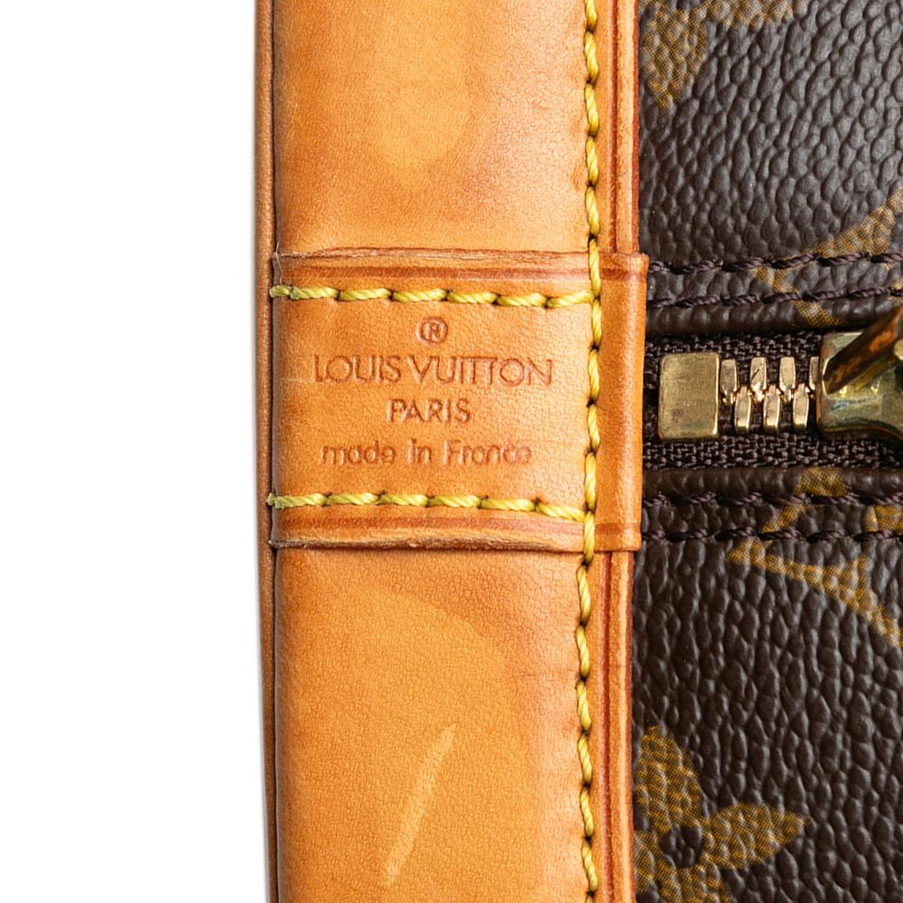 Louis Vuitton B Louis Vuitton Brown Monogram Canvas Fabric Monogram Alma PM France