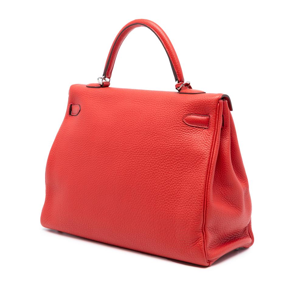 Hermès AB Hermès Red Calf Leather Togo Kelly II Retourne 35 France