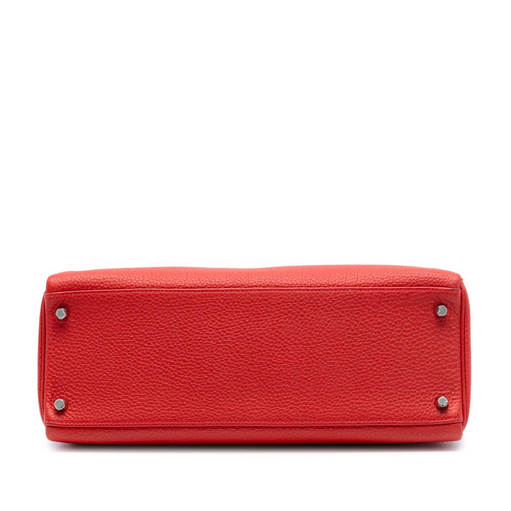 Hermès AB Hermès Red Calf Leather Togo Kelly II Retourne 35 France