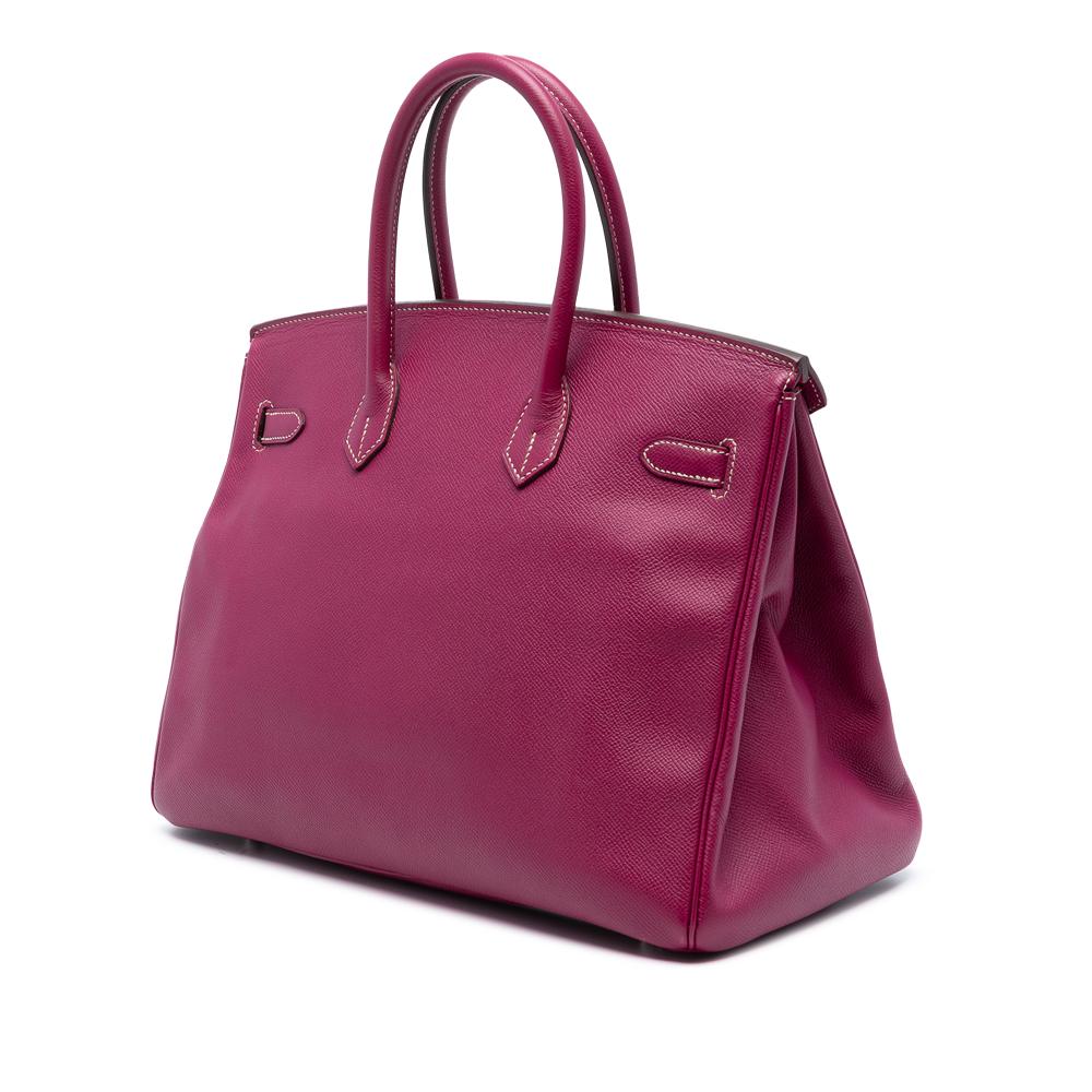 Hermès AB Hermès Pink Dark Pink Calf Leather Epsom Candy Verso Birkin Retourne 35 France
