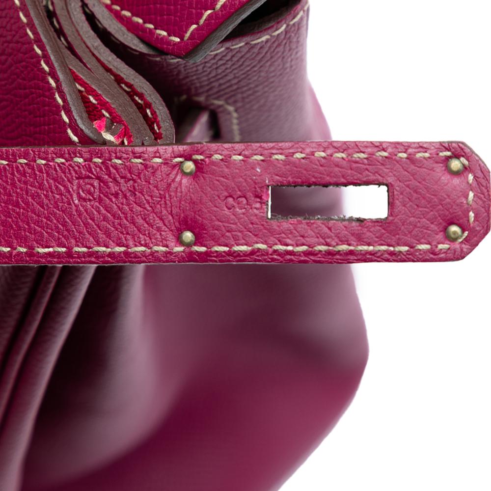 Hermès AB Hermès Pink Dark Pink Calf Leather Epsom Candy Verso Birkin Retourne 35 France