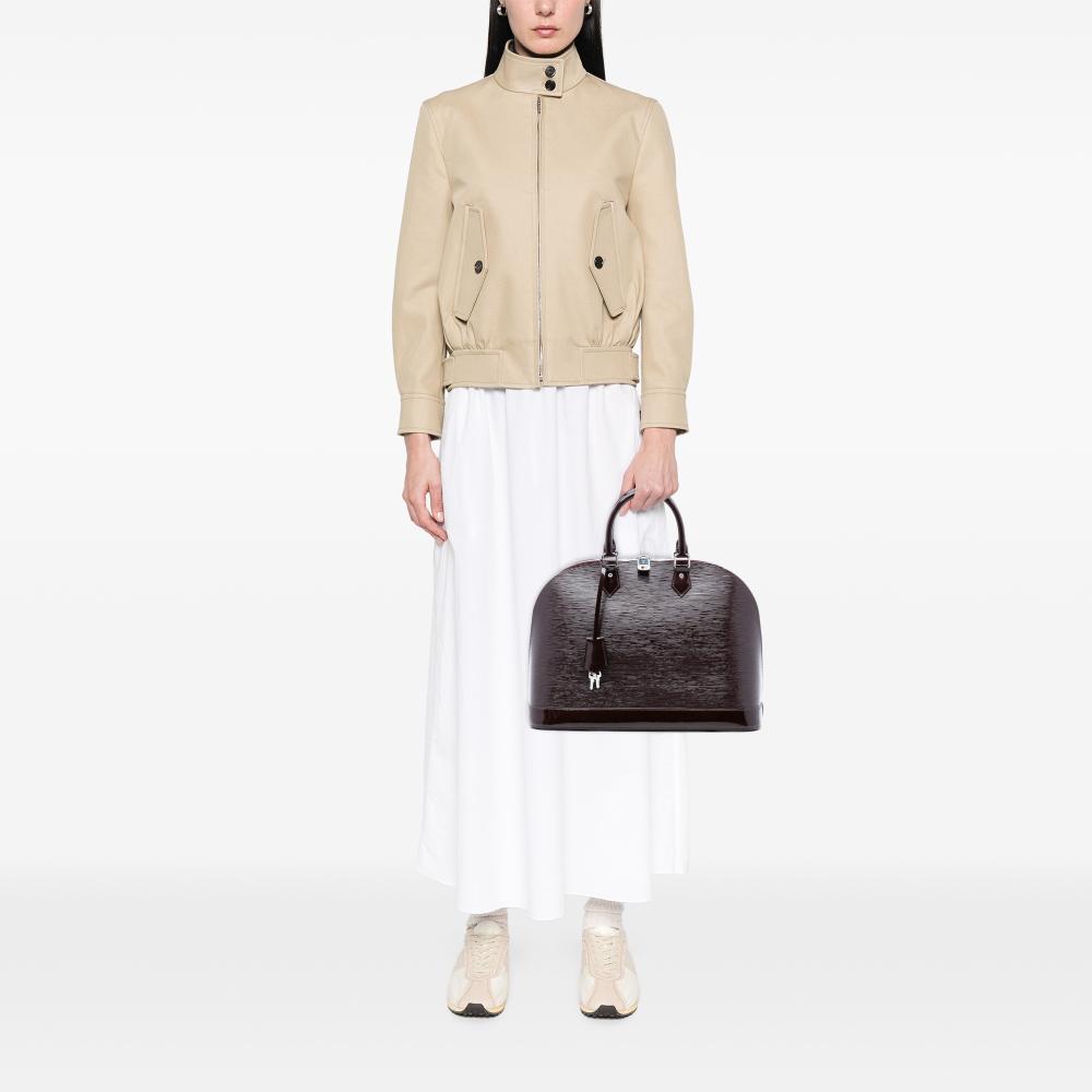 Louis Vuitton B Louis Vuitton Purple Epi Leather Leather Electric Epi Alma PM France