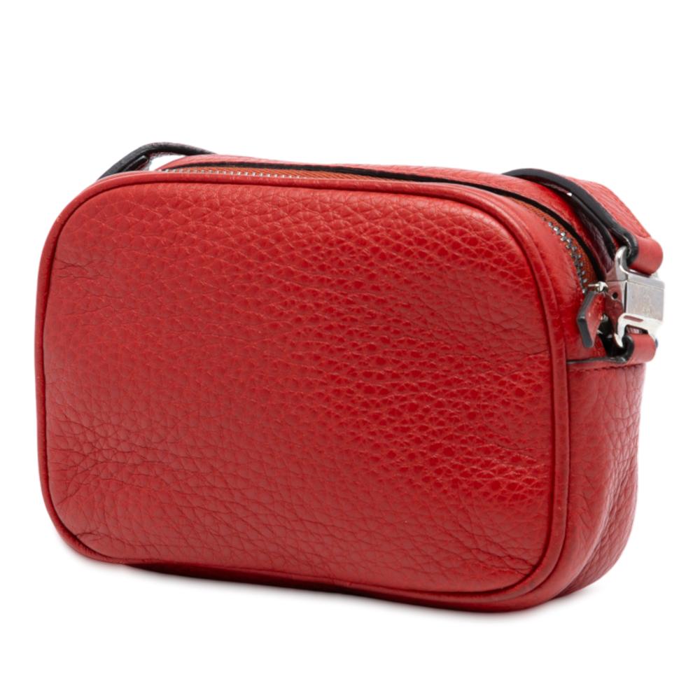 Gucci AB Gucci Red Calf Leather Kids Mini Soho Disco Crossbody Italy