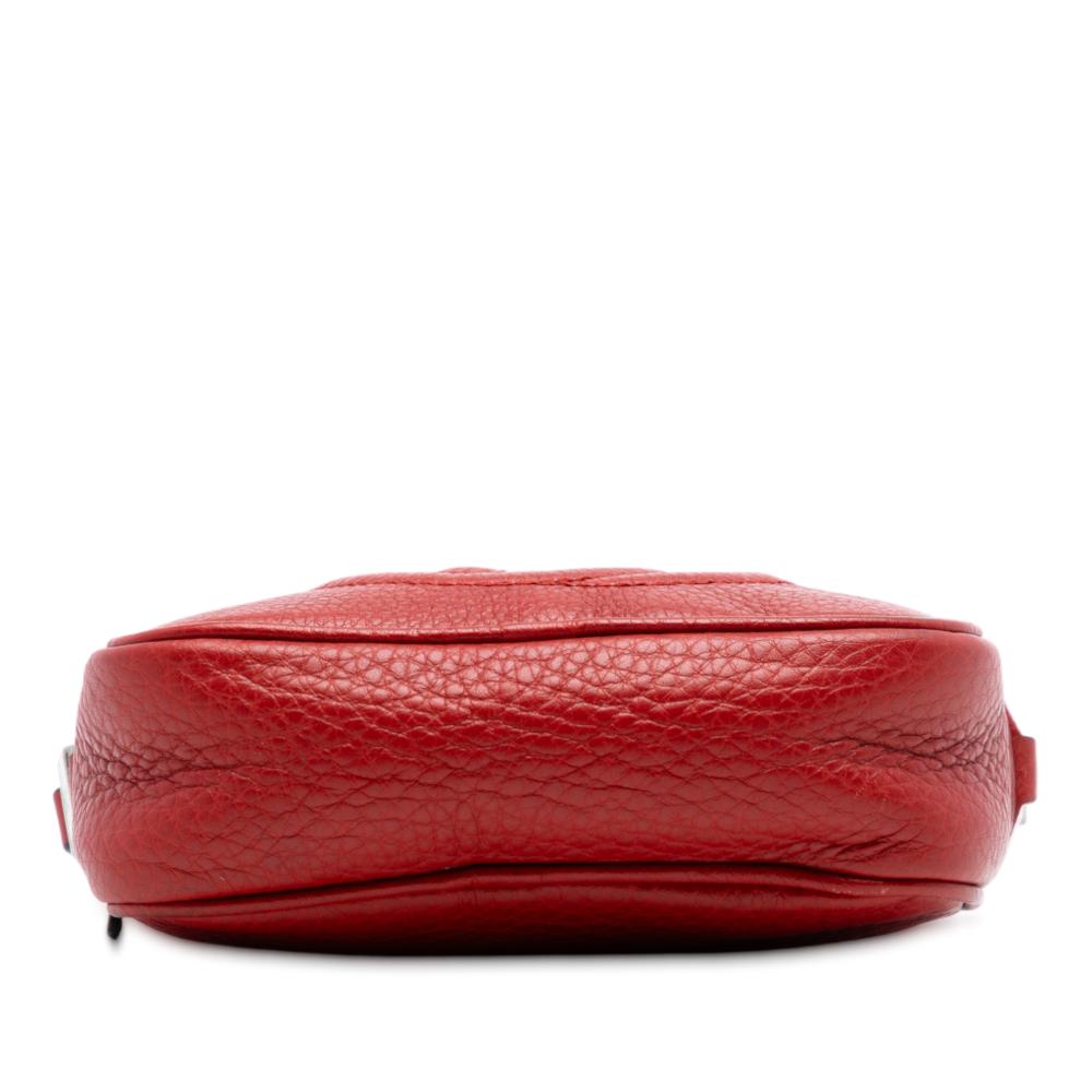 Gucci AB Gucci Red Calf Leather Kids Mini Soho Disco Crossbody Italy