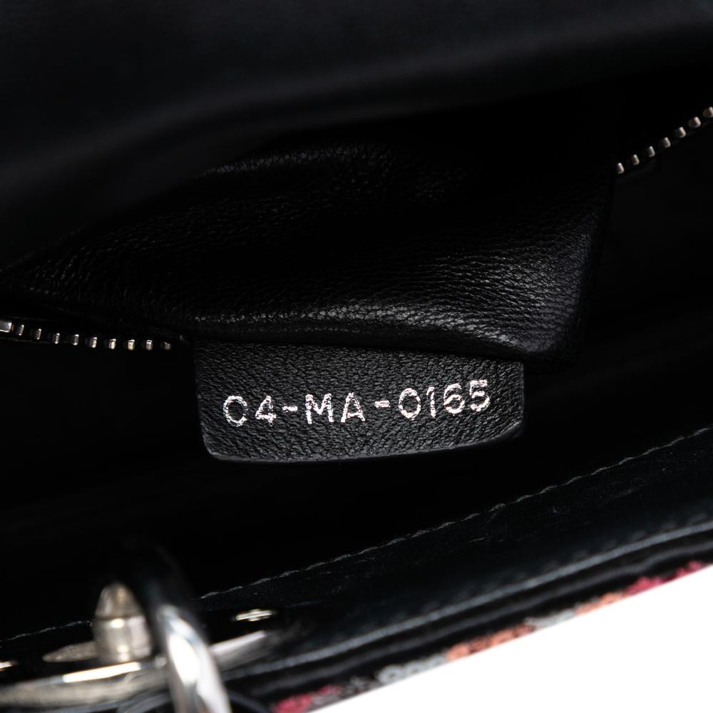 Christian Dior B Dior Pink Patent Leather Leather Mini Patent Sequined Lady Dior Italy