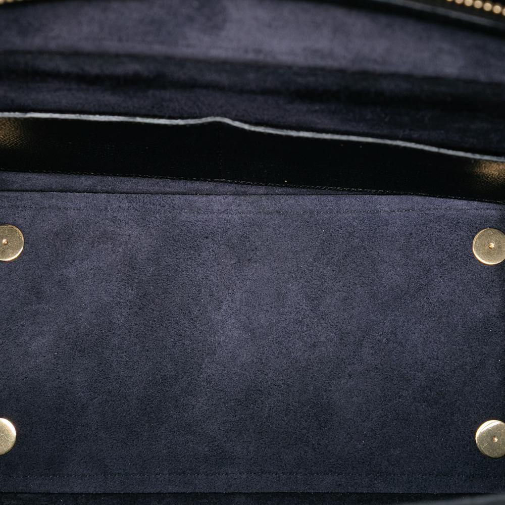 Celine AB Celine Black Calf Leather Mini Grained skin Belt Bag Italy