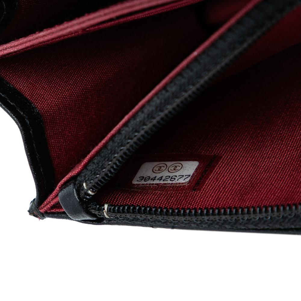 Chanel B Chanel Black Lambskin Leather Leather Lambskin Romance Wallet On Chain Italy