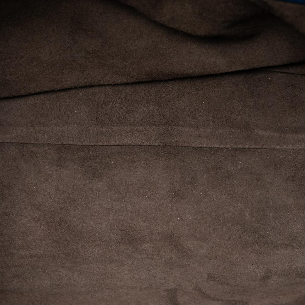 Bottega Veneta B Bottega Veneta Blue Nappa Leather Leather Nappa Intrecciato Flap Satchel Italy