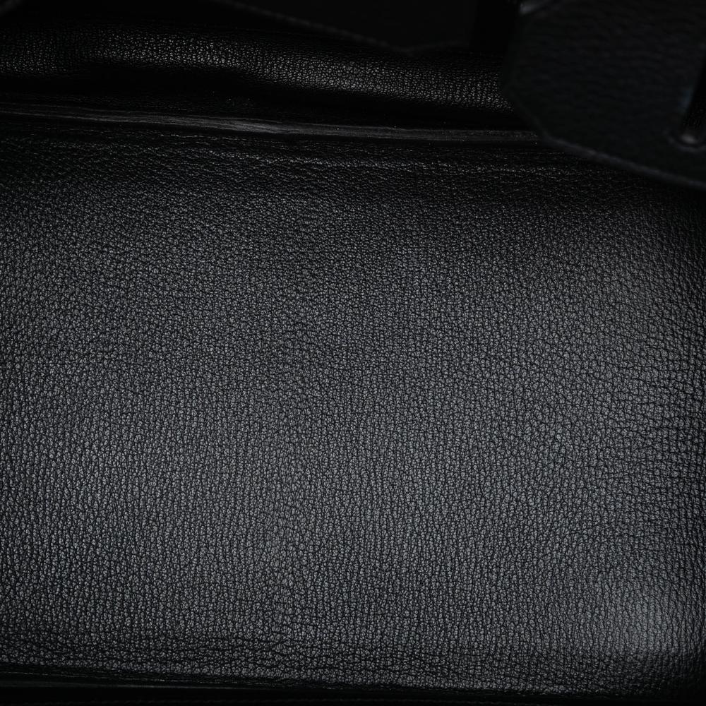 Hermès AB Hermès Blue Navy Calf Leather Togo Birkin Retourne 30 France