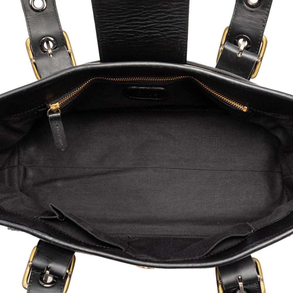 Chloé B Chloé Black Calf Leather Shoulder Bag Italy