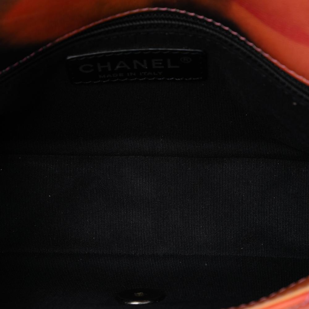 Chanel B Chanel Pink Lambskin Leather Leather Small Lambskin Flower Power Single Flap Italy