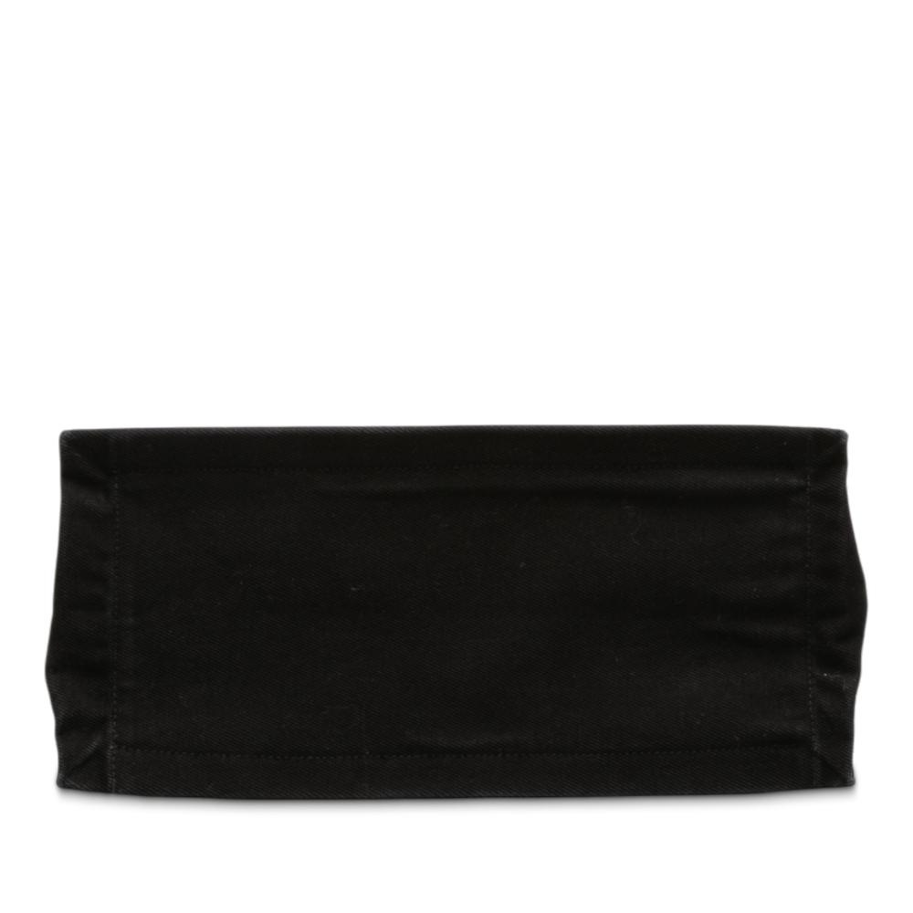 Saint Laurent AB Saint Laurent Black Canvas Fabric Rive Gauche North South Tote Italy