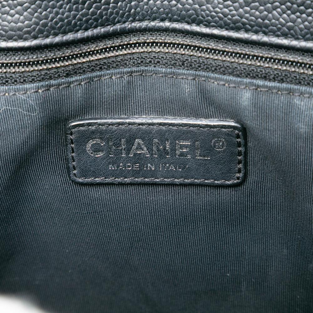 Chanel B Chanel Black Caviar Leather Leather Caviar Grand Shopping Tote Italy