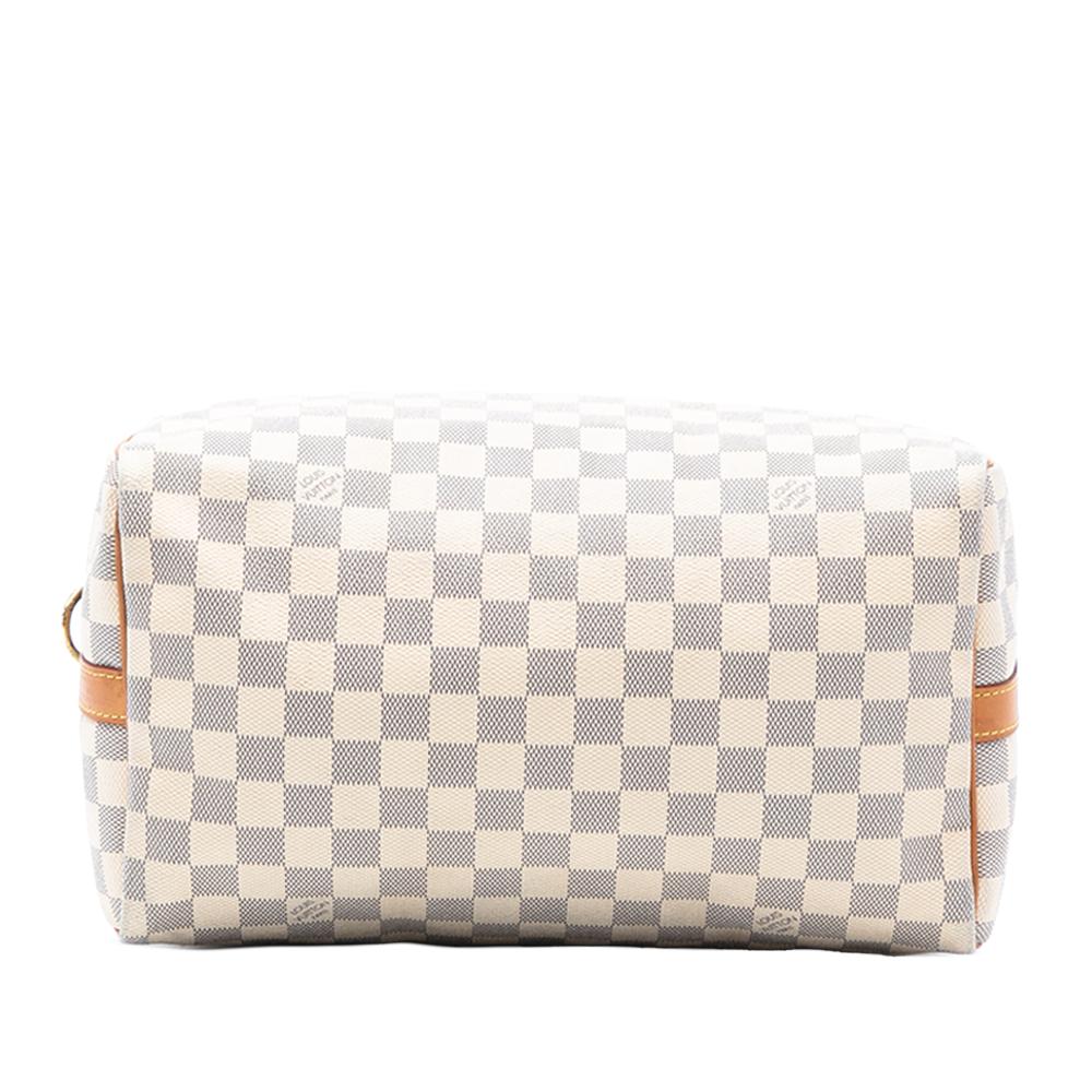 Louis Vuitton B Louis Vuitton White Damier Canvas Fabric Damier Azur Speedy Bandouliere 30 France